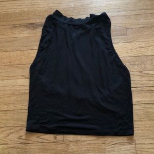 Crop top with open back